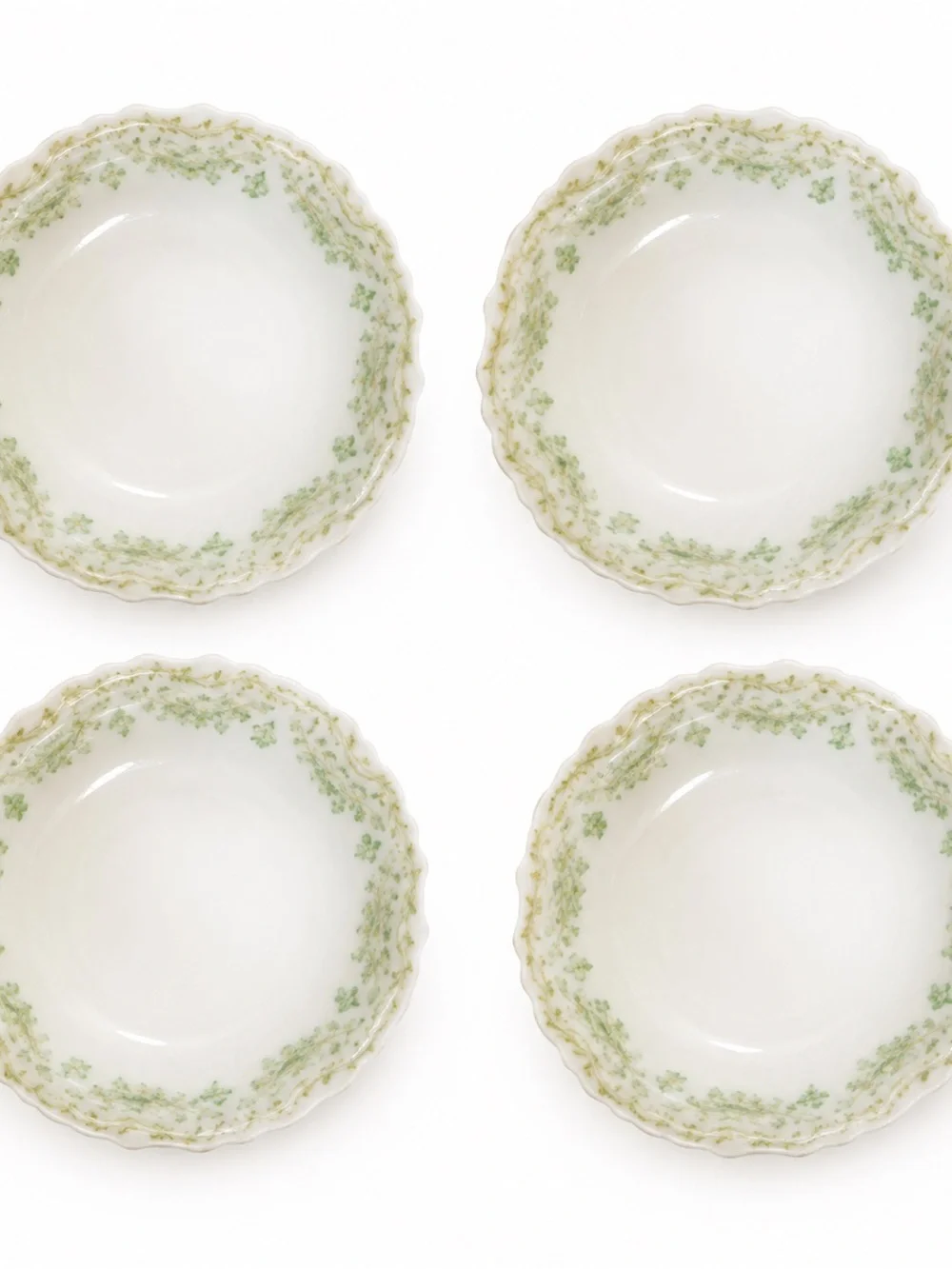 Antique Elite Works Limoges France Dessert Bowls Set of 4 (1896-1902)